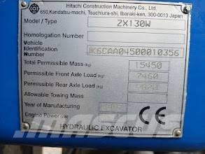 Hitachi ZX 130 W Excavatoare cu roti