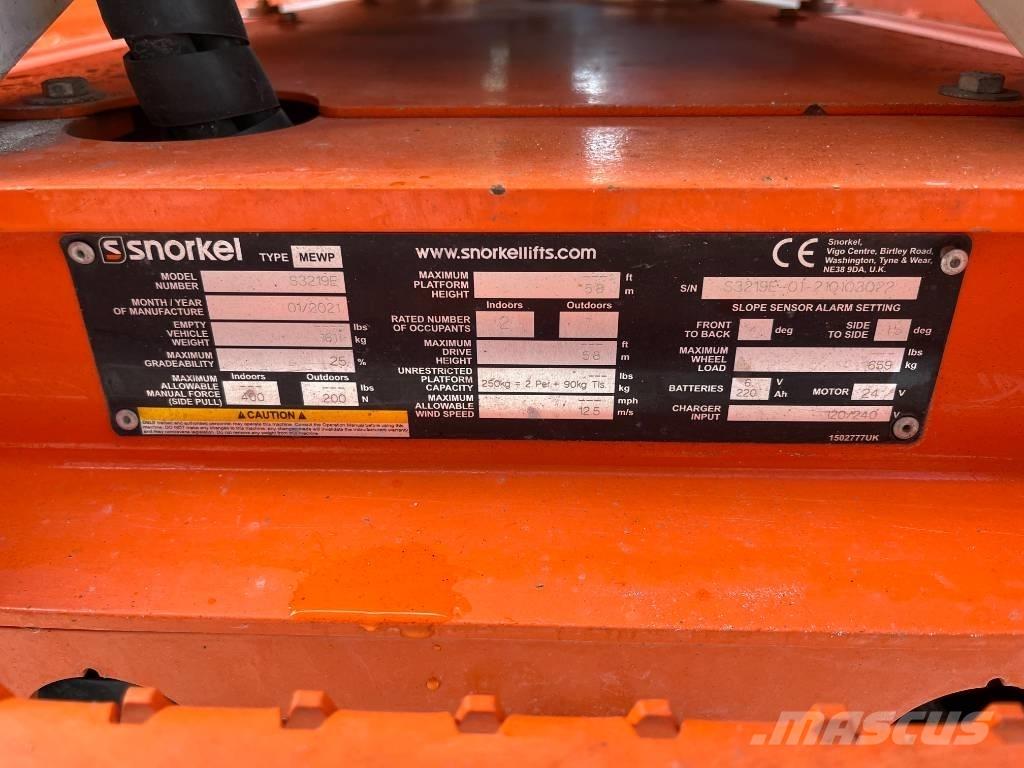 Snorkel S 3219 E Platforme foarfeca