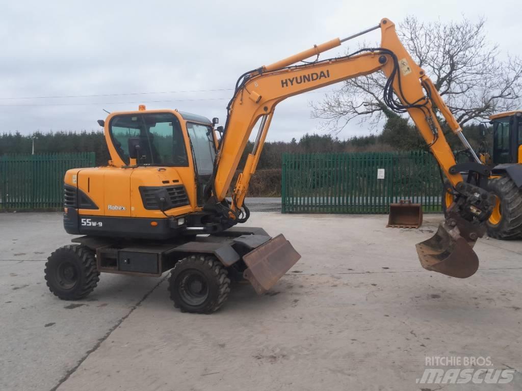 Hyundai R55 W-9 Excavatoare cu roti