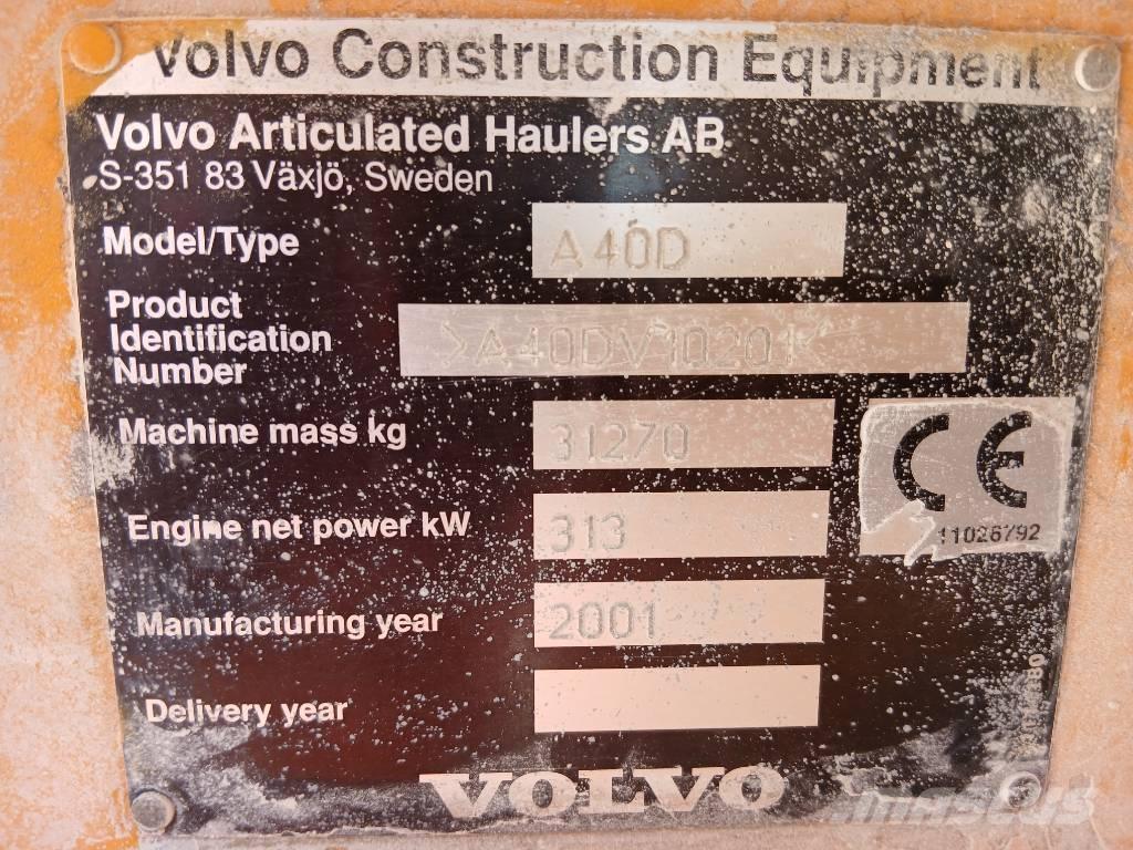 Volvo A 40 D Transportoare articulate
