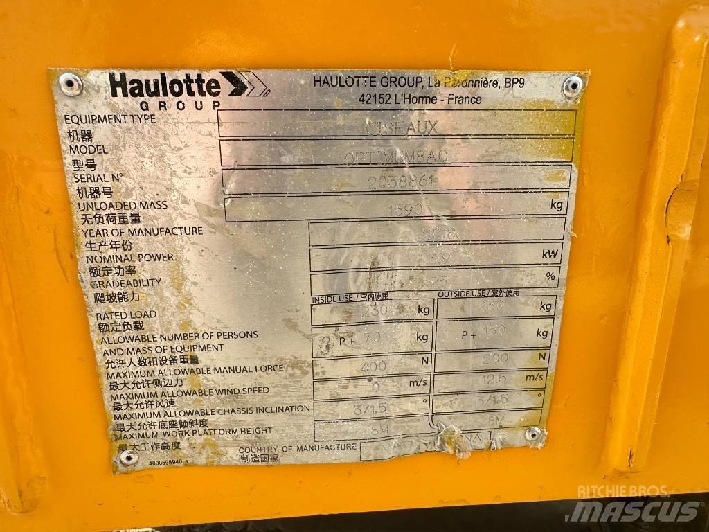 Haulotte OPTIMUM 8 Platforme foarfeca