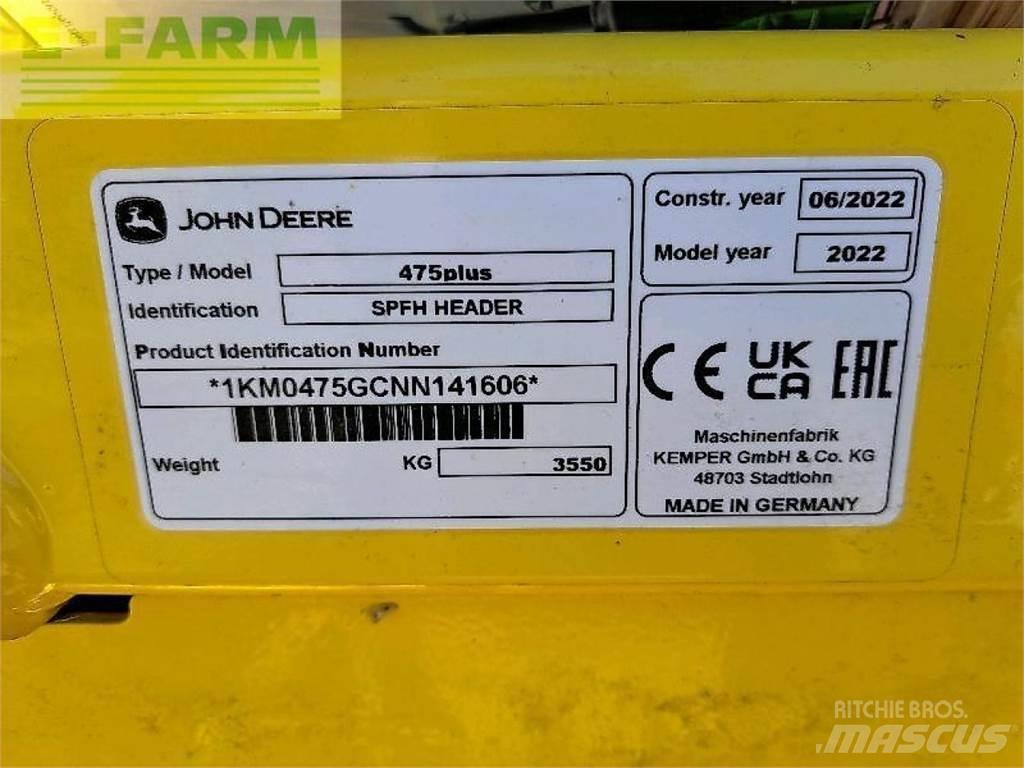 Kemper 475 plus Accesorii combine agricole