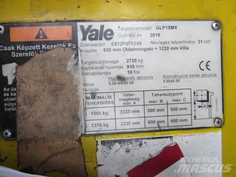 Yale GLP15MX Stivuitor GPL