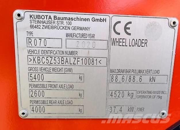 Kubota R 070 Incarcator pe pneuri