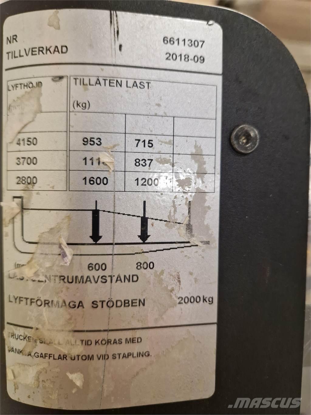 Toyota SPE160L Transpaleti autopropulsanti