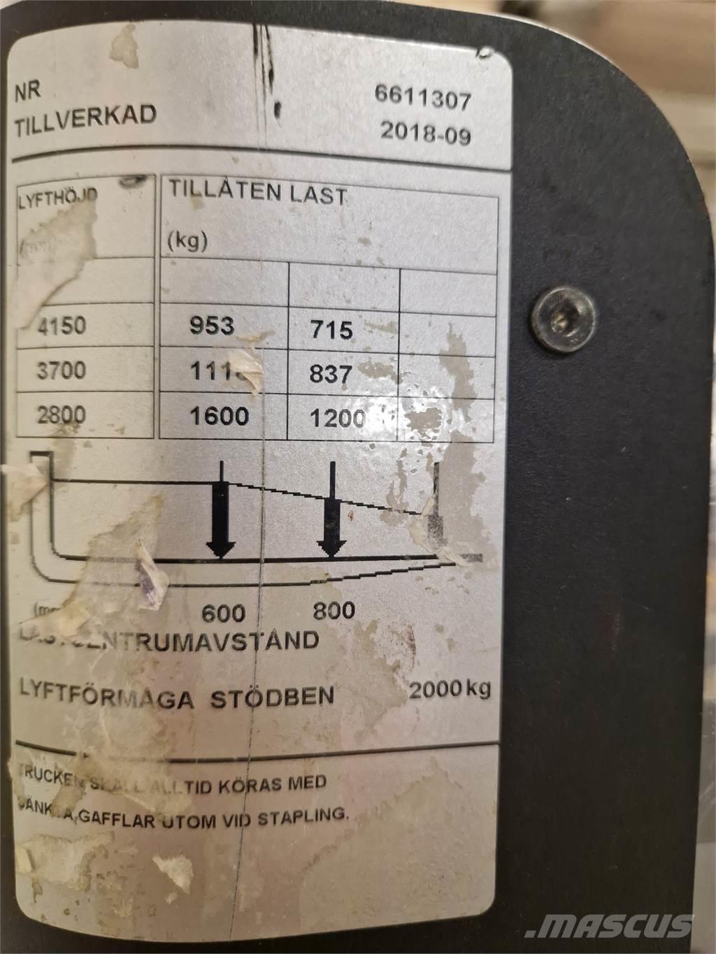 Toyota SPE160L Transpaleta manuala