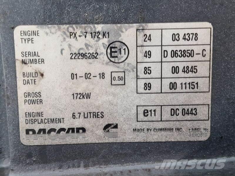 DAF PX-7 172 K1 Motoare