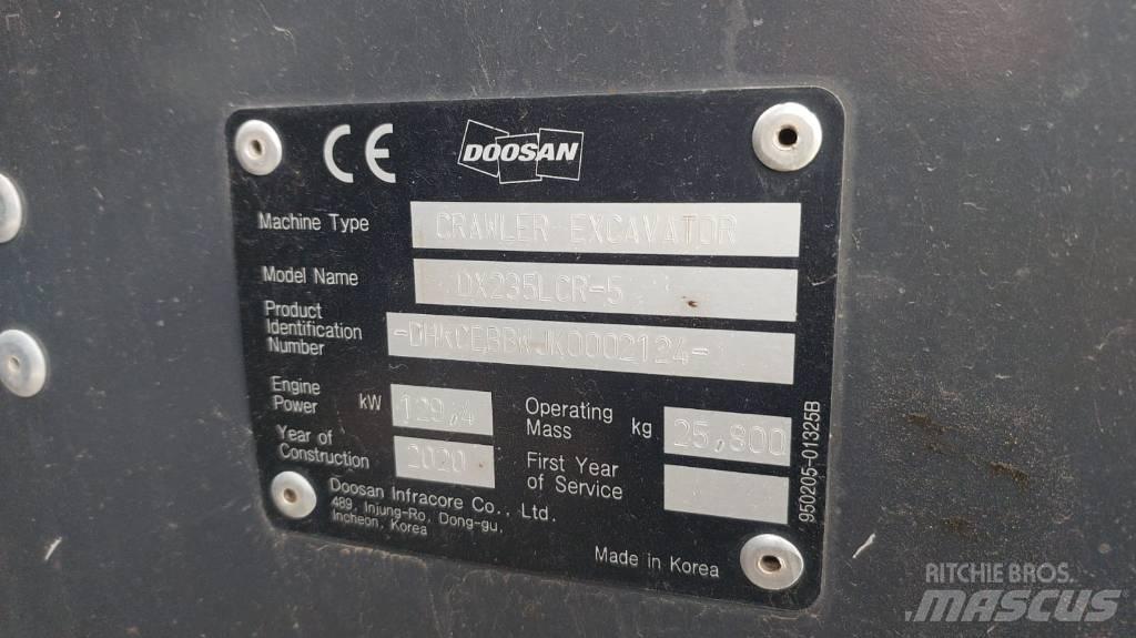 Doosan DX235LCR-5 Excavatoare pe șenile
