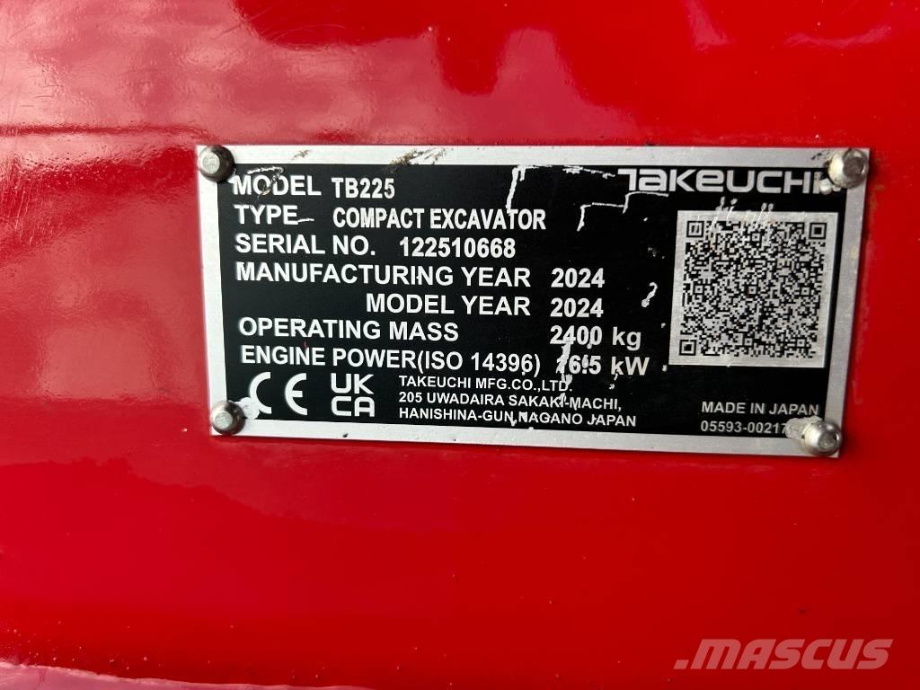 Takeuchi TB 225A V5 Mini excavatoare < 7t