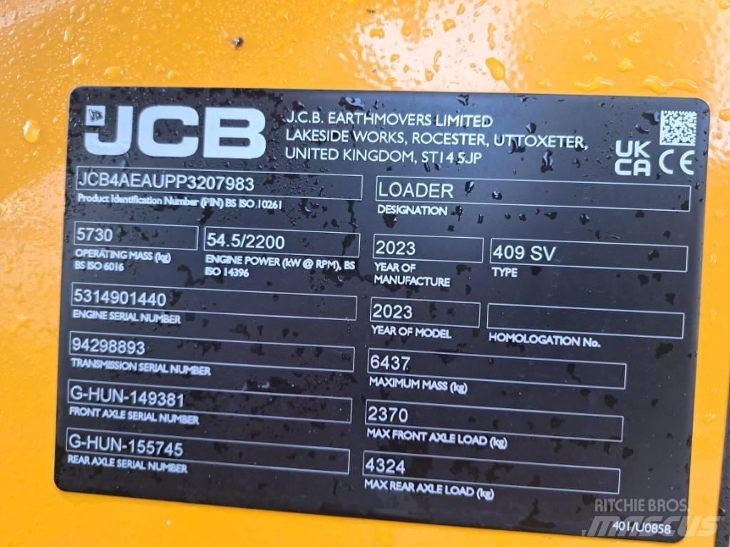 JCB 409 SV NE Incarcator pe pneuri