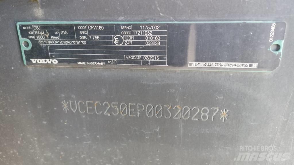 Volvo EC 250 EL Excavatoare pe șenile
