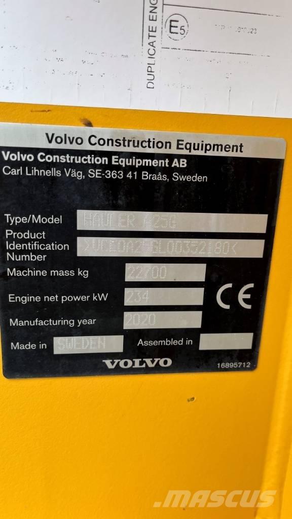 Volvo A25G Camioane cu basculante rigide