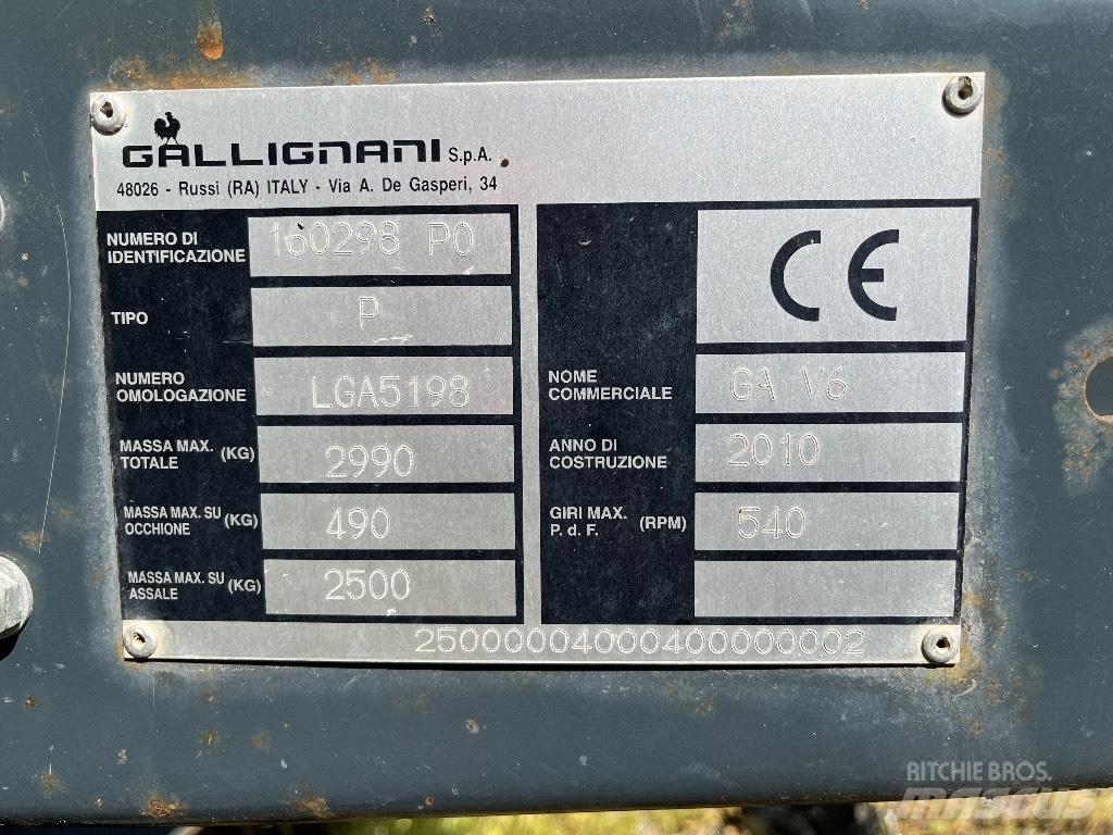 Gallignani GA V6 Masina de balotat cilindric