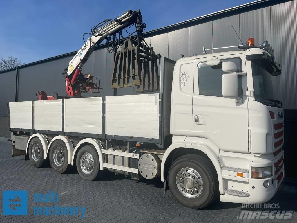 Scania R500 V8 Camioane platforma/prelata