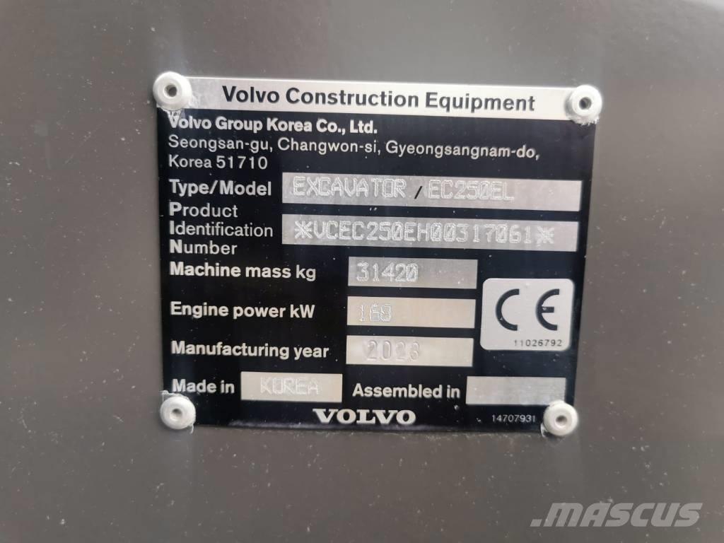 Volvo EC250EL Excavatoare pe șenile
