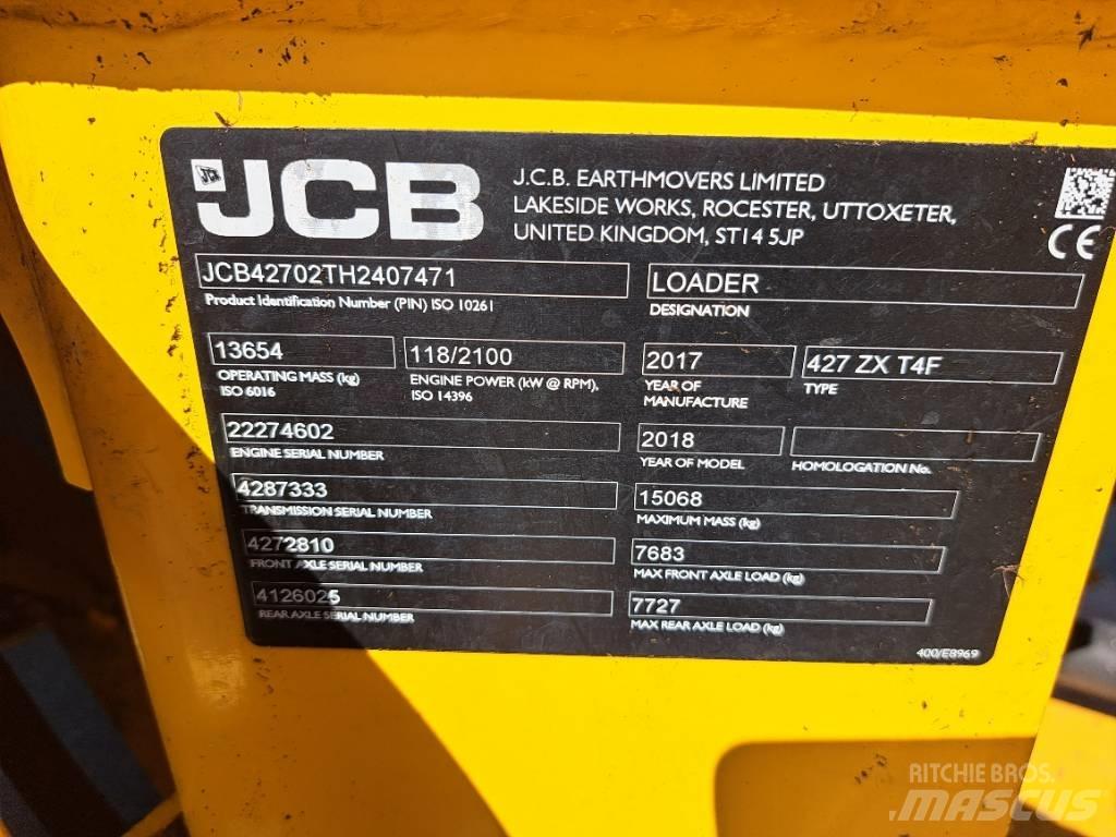 JCB 427 ZX Incarcator pe pneuri