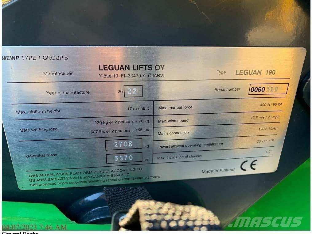 Avant LEGUAN 190 Nacele cu brat articulat