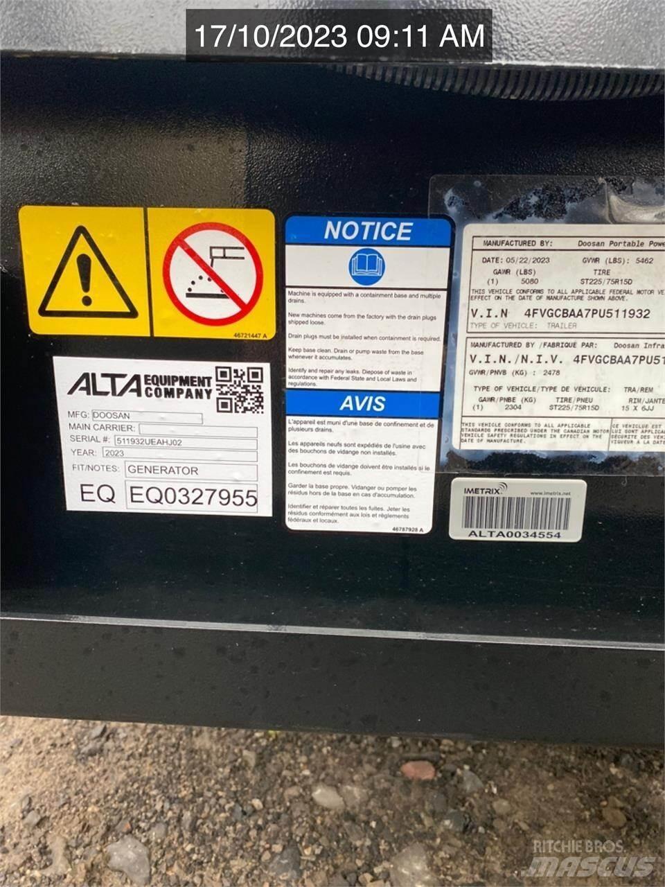 Doosan G25WDO-3A Alte generatoare