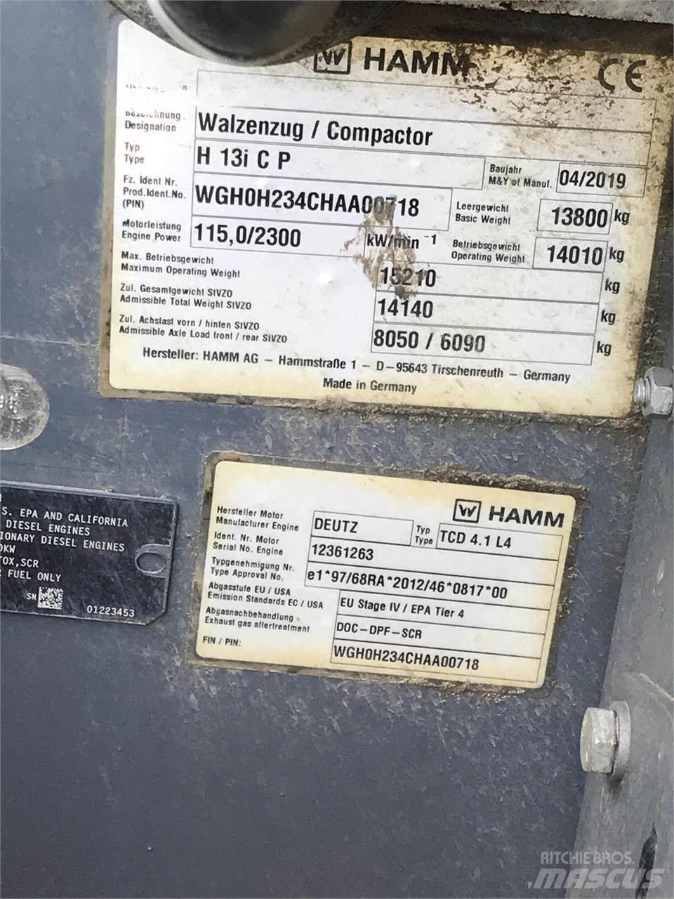Hamm H13ICP Compactoare deseuri