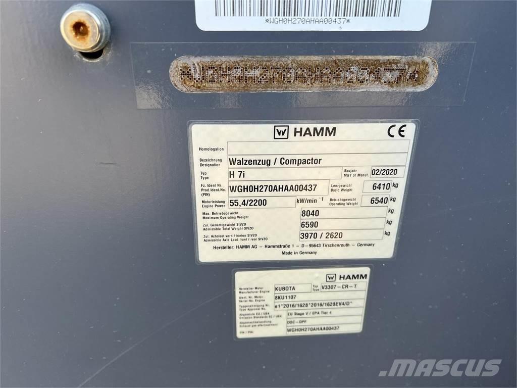Hamm H7I Cilindri compactori dubli