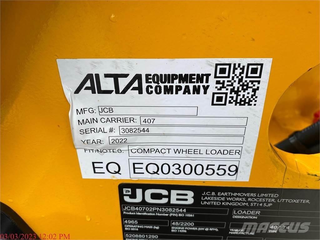 JCB 407 Incarcator pe pneuri