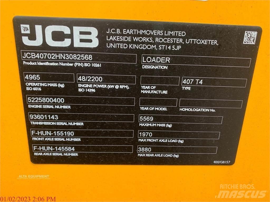 JCB 407B Incarcator pe pneuri