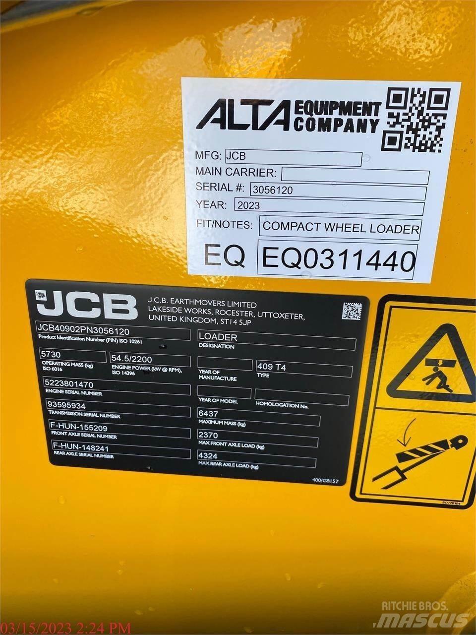JCB 409 Incarcator pe pneuri