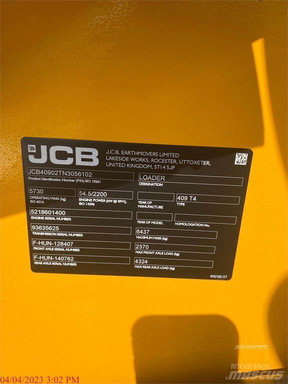 JCB 409 Incarcator pe pneuri