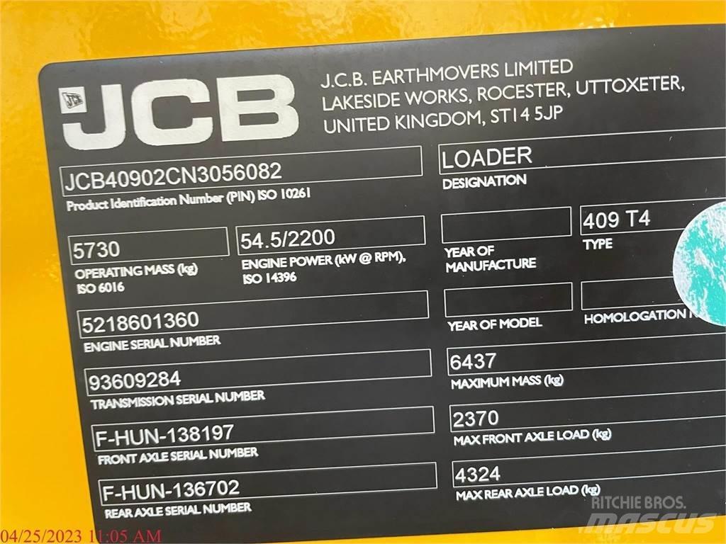 JCB 409 Incarcator pe pneuri