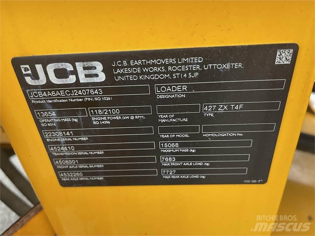 JCB 427ZX Incarcator pe pneuri
