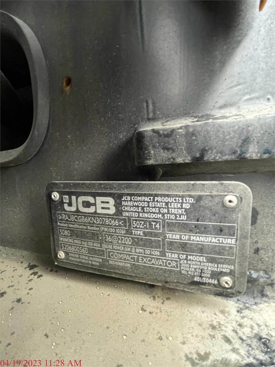 JCB 50Z-1 Mini excavatoare < 7t