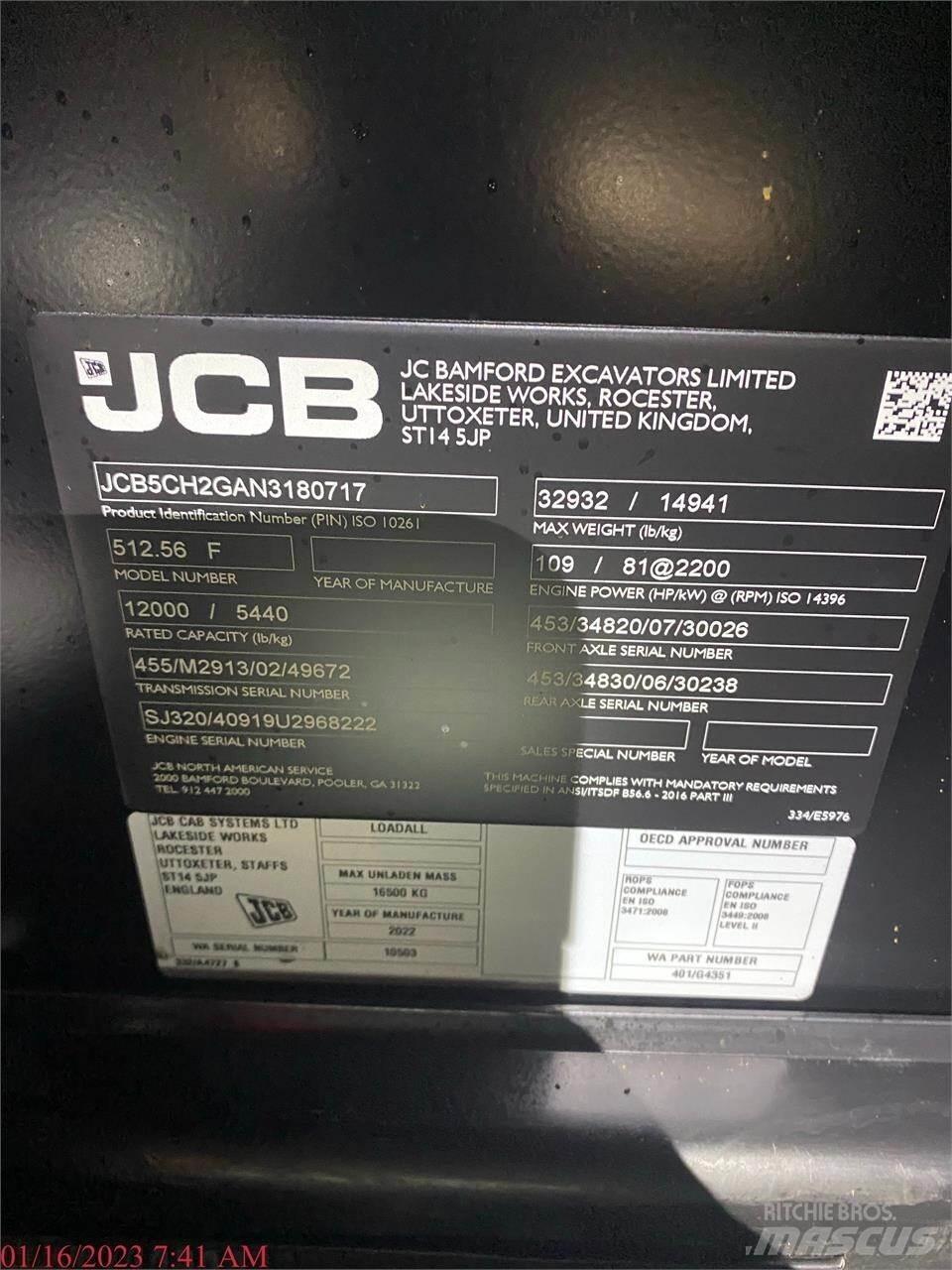 JCB 512-56 Stivuitoare telescopice