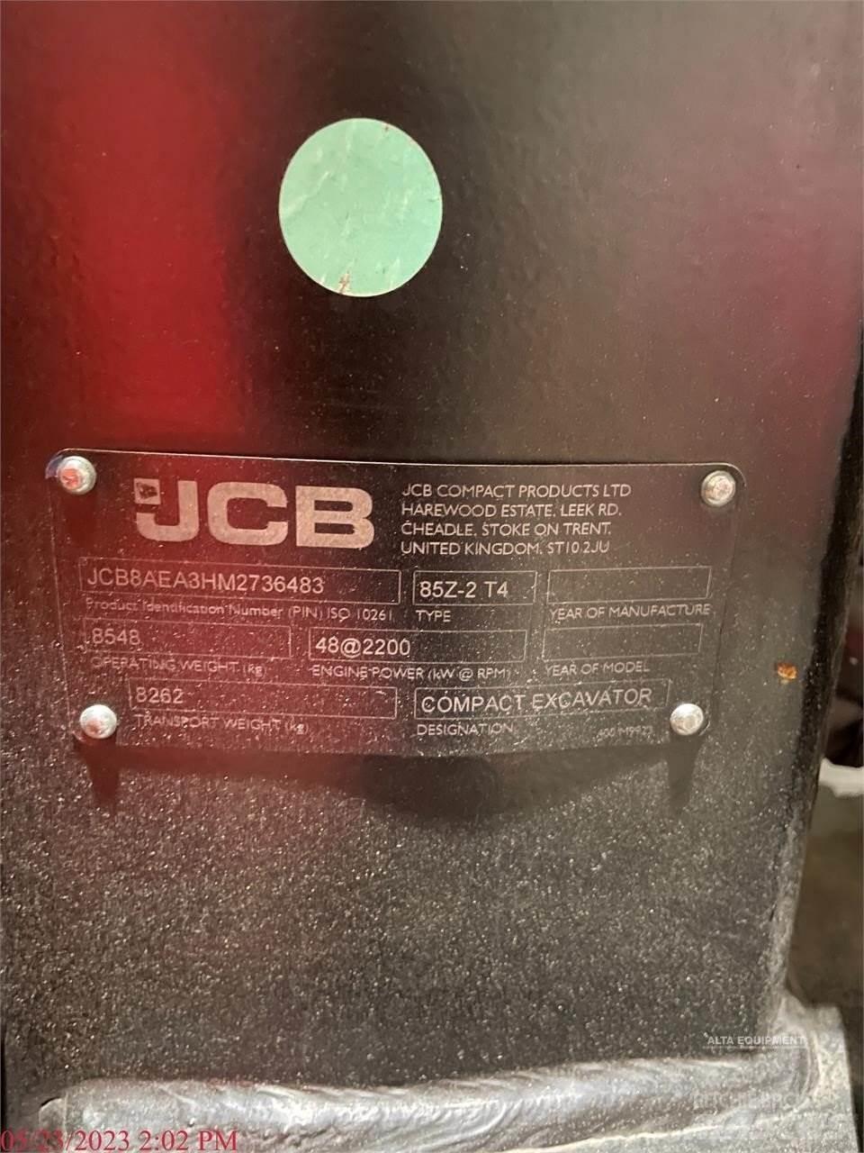 JCB 85Z-2 Excavatoare pe șenile
