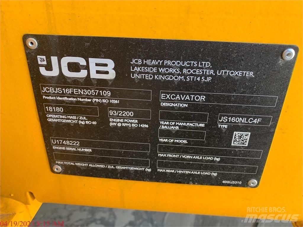 JCB JS160 Excavatoare pe șenile
