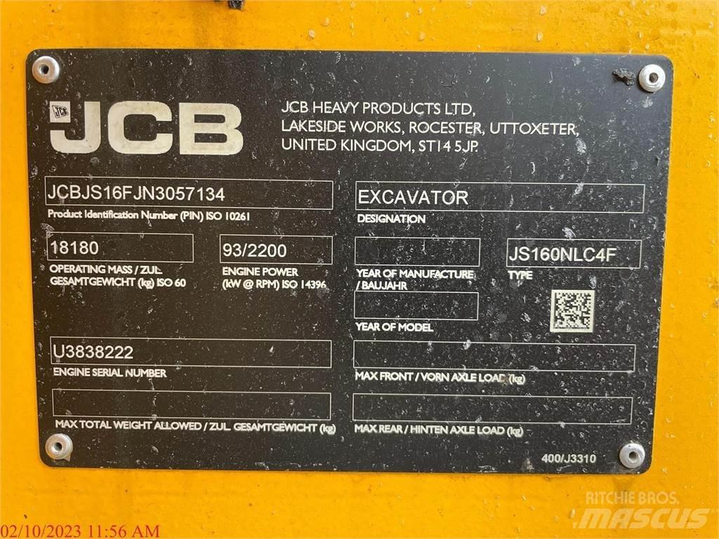 JCB JS160 Excavatoare pe șenile
