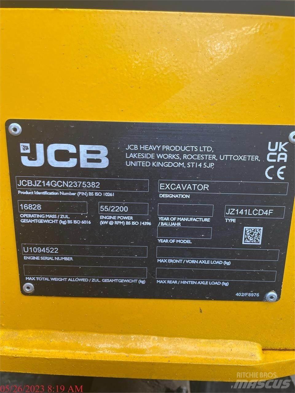 JCB JZ141 LC Excavatoare pe șenile
