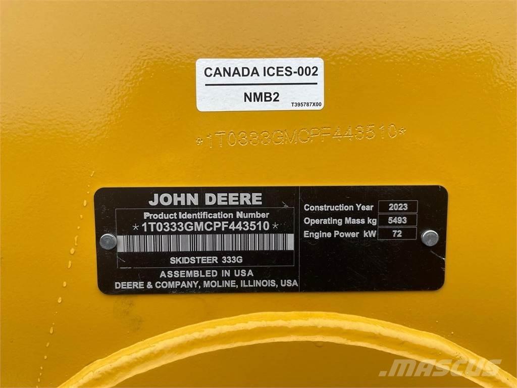 John Deere 333G Mini incarcator