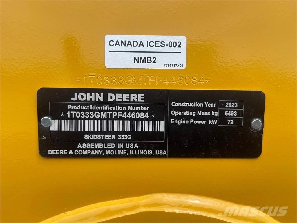 John Deere 333G Mini incarcator