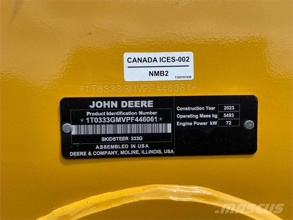 John Deere 333G Mini incarcator