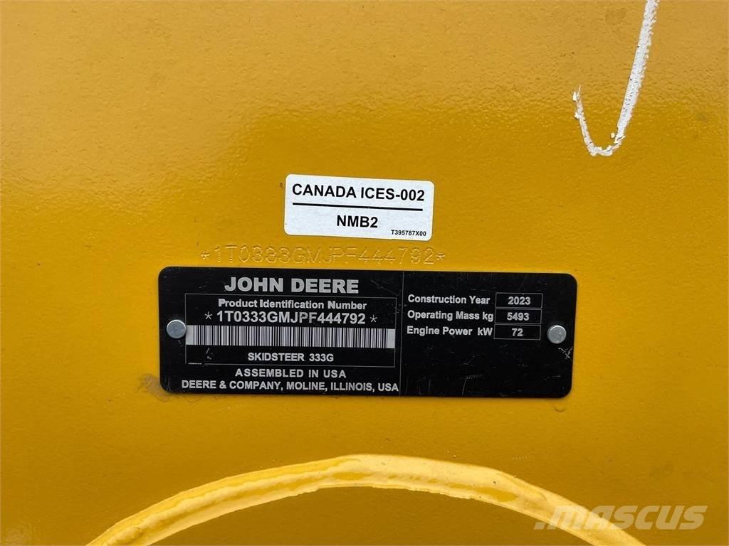John Deere 333G Mini incarcator