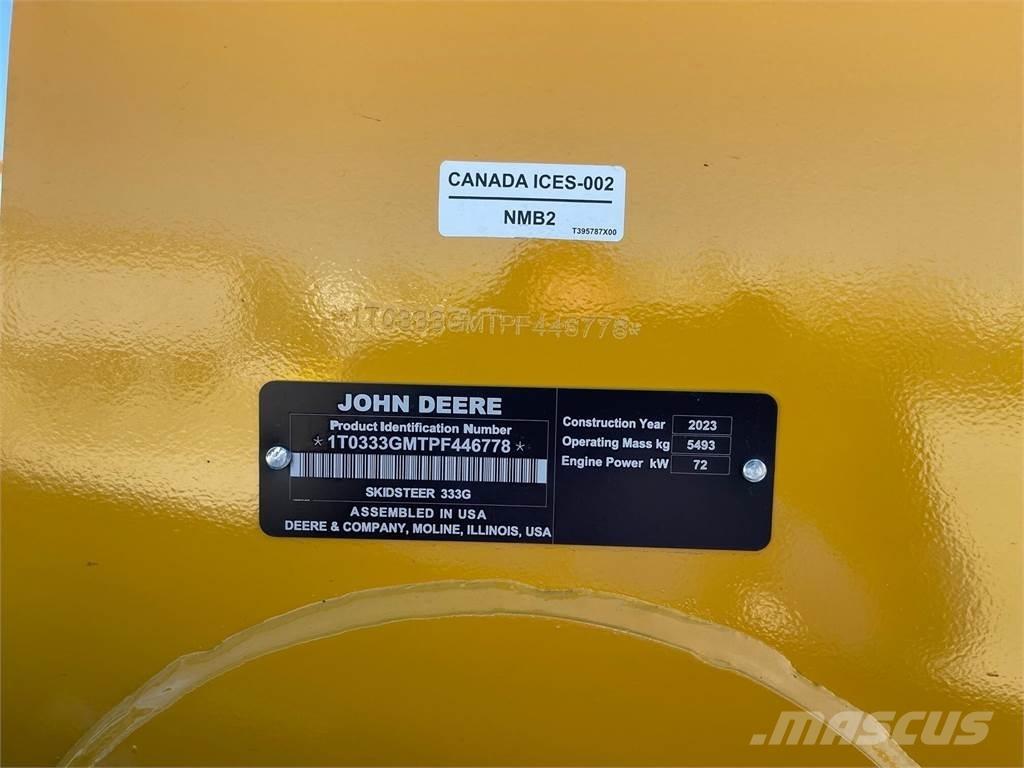 John Deere 333G Mini incarcator