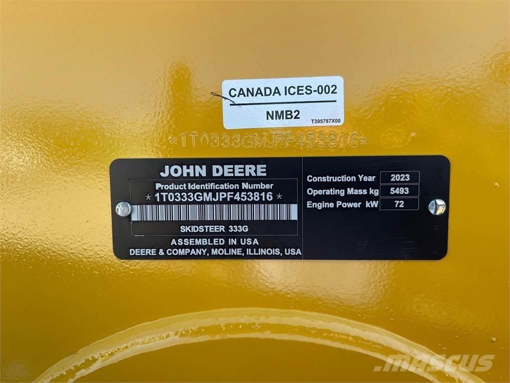 John Deere 333G Mini incarcator
