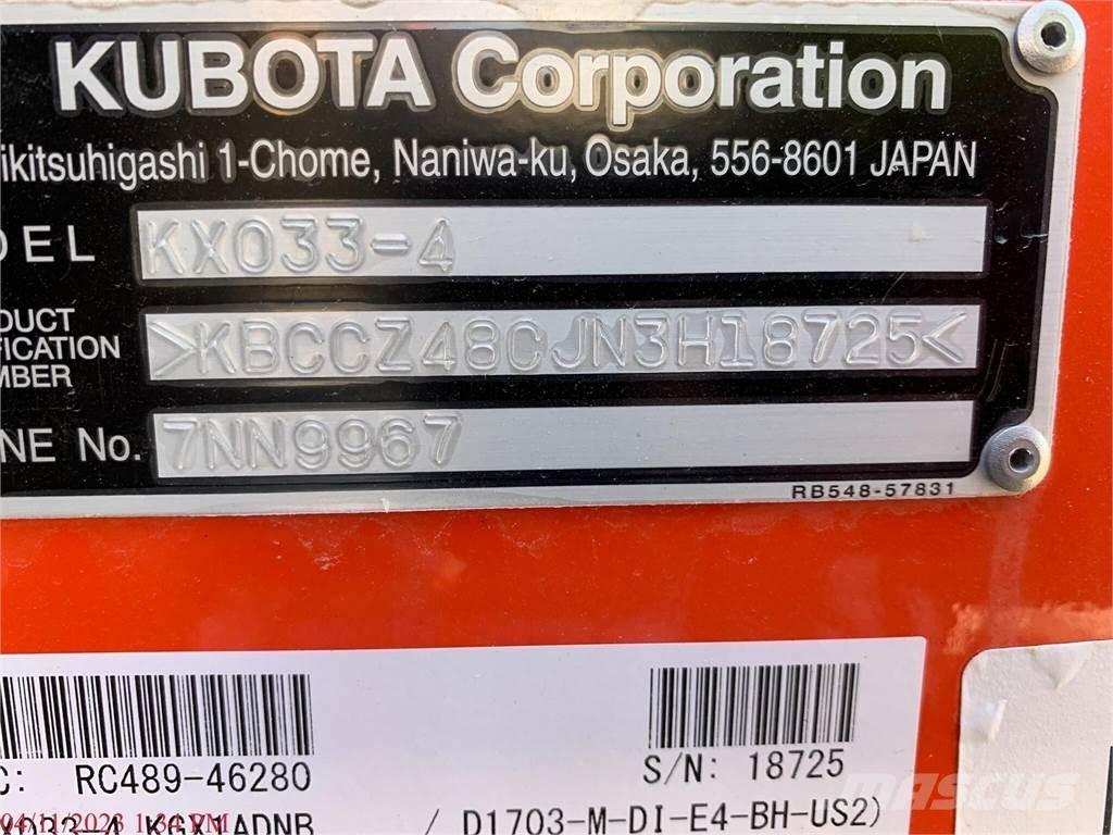 Kubota KX033-4 Mini excavatoare < 7t