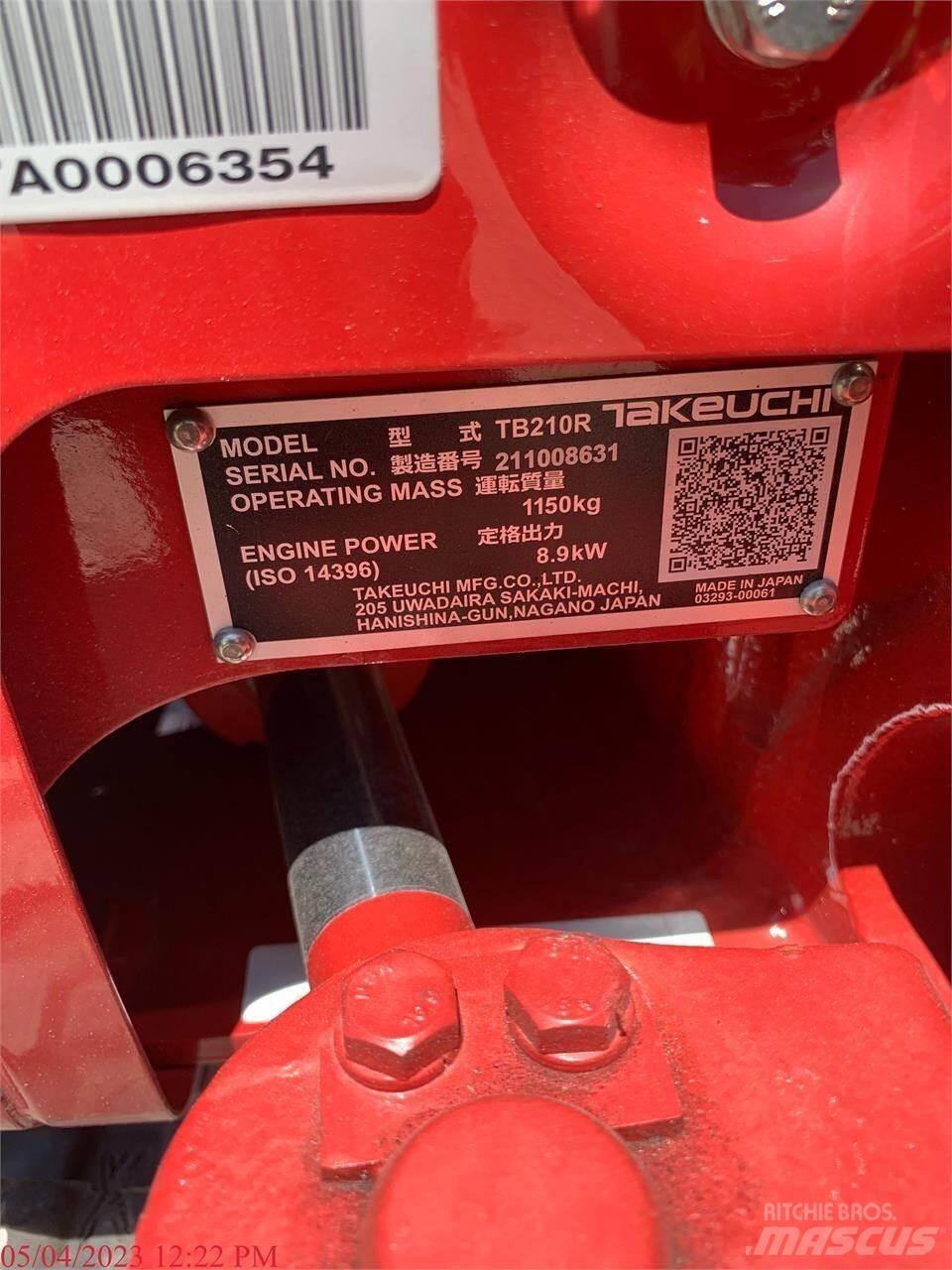 Takeuchi TB210R Mini excavatoare < 7t
