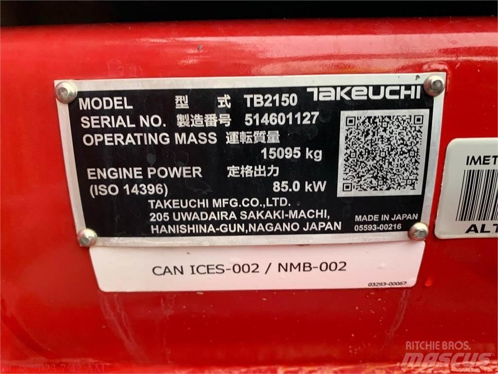 Takeuchi TB2150 Excavatoare pe șenile

