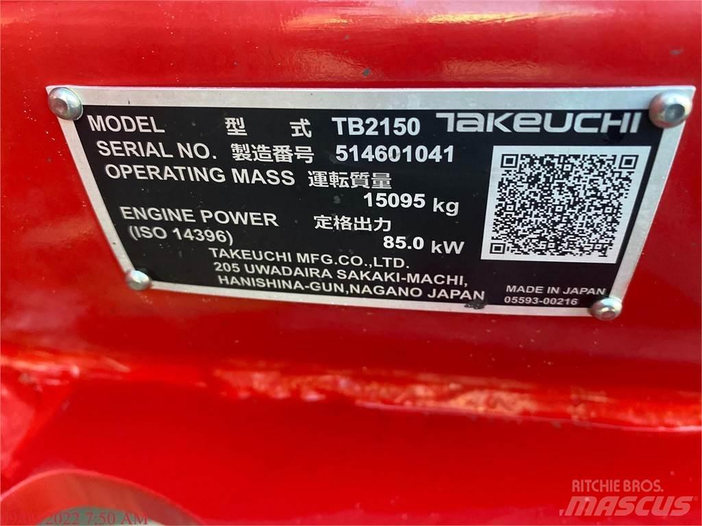 Takeuchi TB2150 Excavatoare pe șenile
