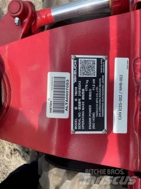 Takeuchi TB216 Mini excavatoare < 7t