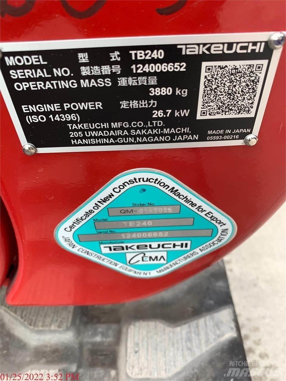 Takeuchi TB240 Mini excavatoare < 7t