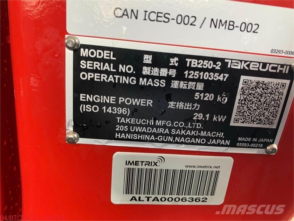 Takeuchi TB250-2 Mini excavatoare < 7t