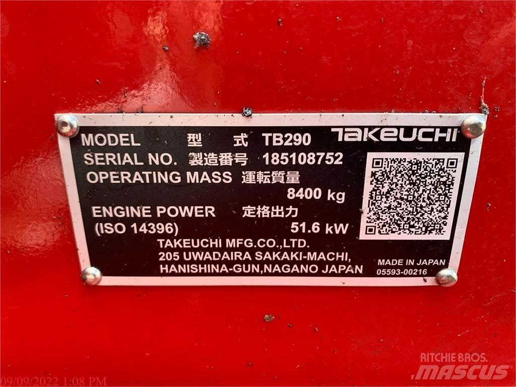 Takeuchi TB290 Excavatoare pe șenile
